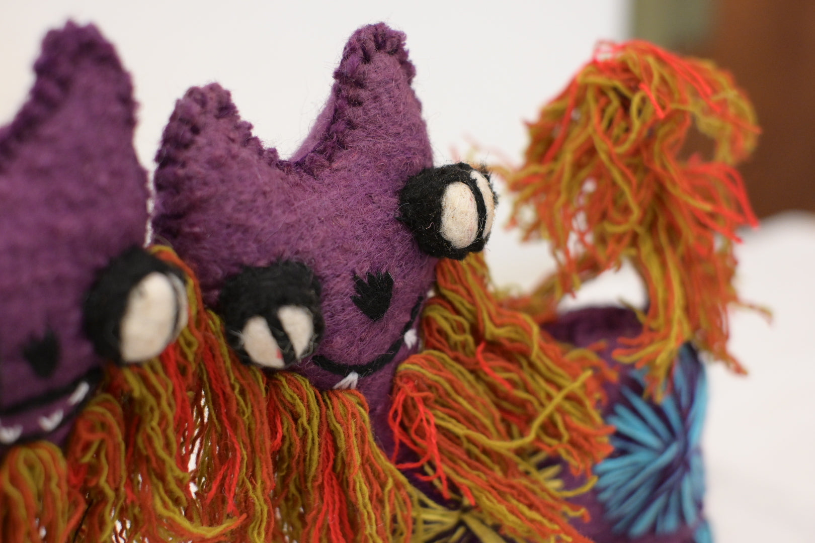 アニマリート シーサー / パープル　(San Juan Chamula , Mexico)