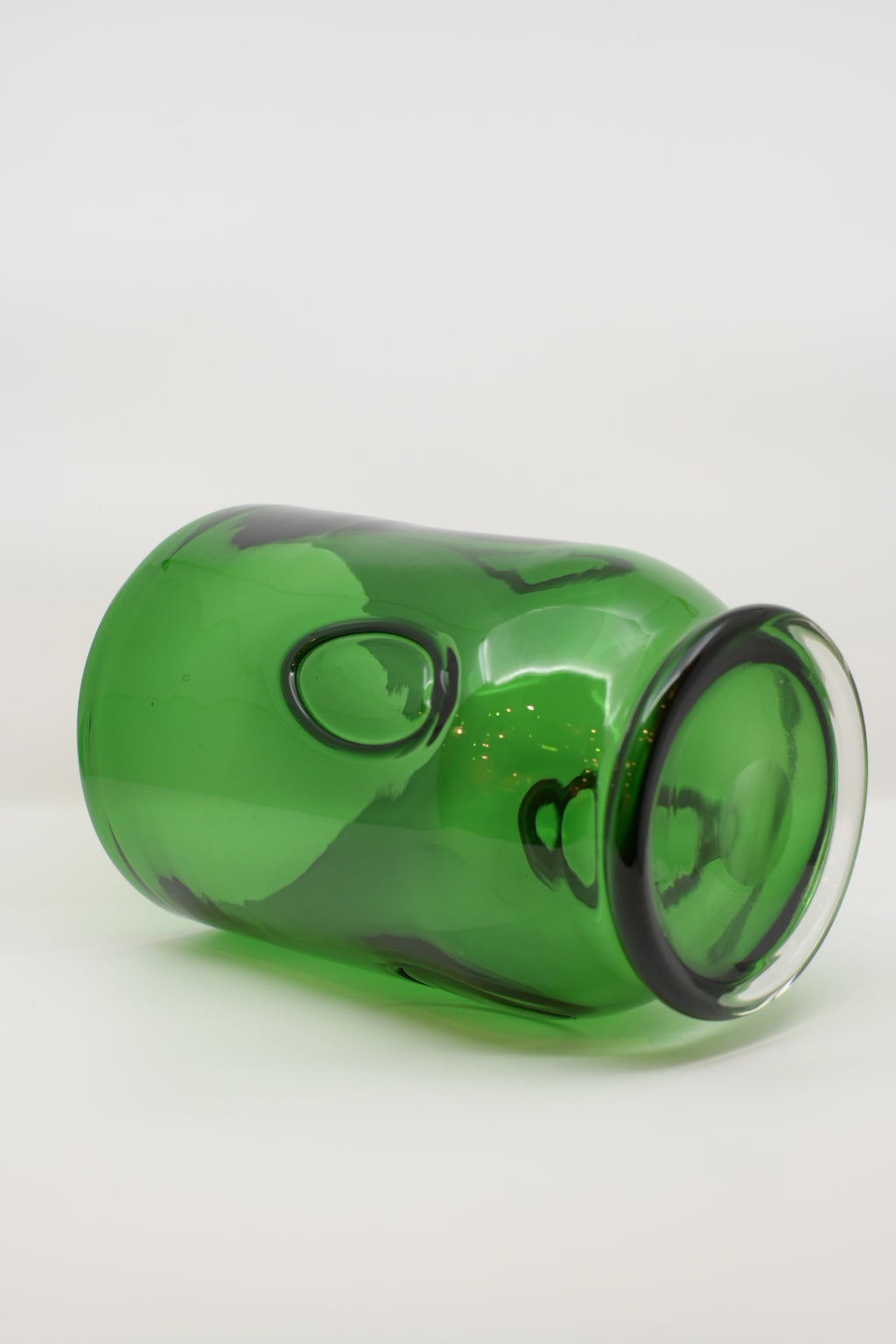 Glass Vase / Wine Cooler , Hand-Blown Glass