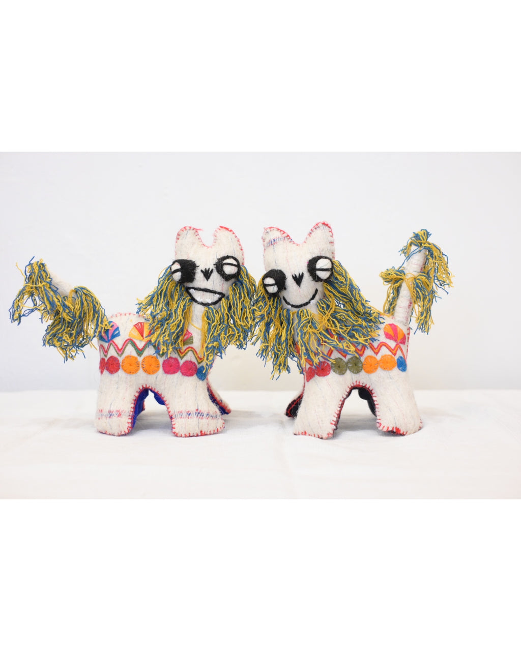 アニマリート シーサー / ホワイト　(San Juan Chamula , Mexico)