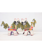 アニマリート シーサー / ホワイト　(San Juan Chamula , Mexico)