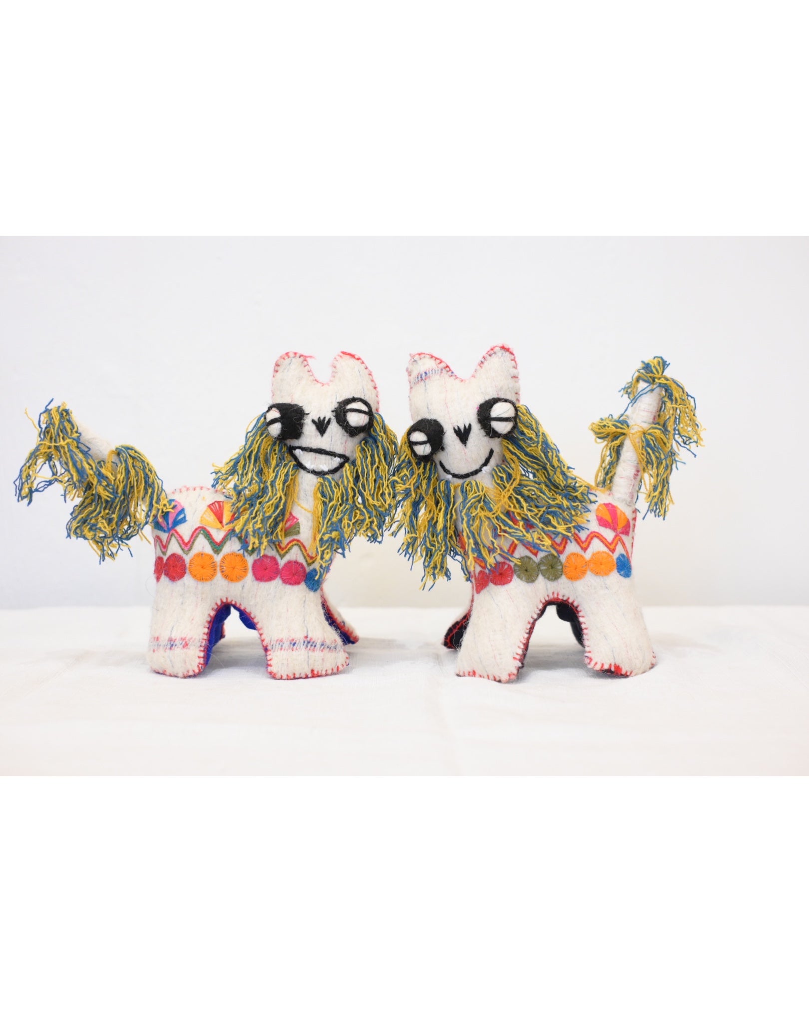 アニマリート シーサー / ホワイト　(San Juan Chamula , Mexico)