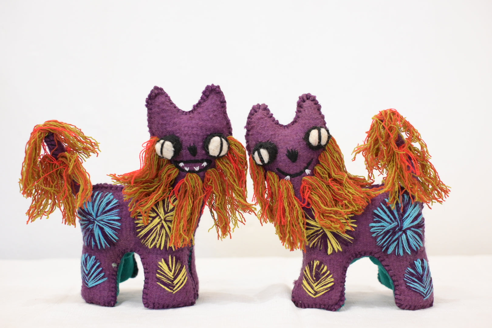 アニマリート シーサー / パープル　(San Juan Chamula , Mexico)