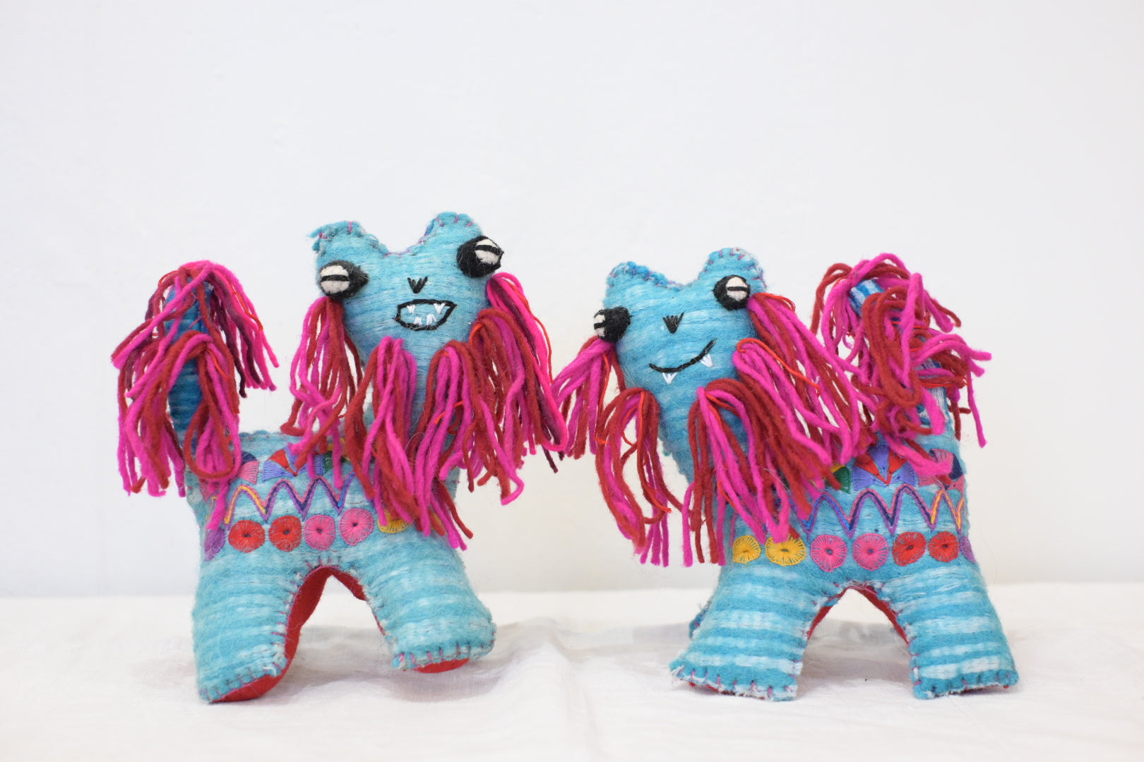 アニマリート シーサー / ブルー　(San Juan Chamula , Mexico)