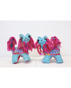 アニマリート シーサー / ブルー　(San Juan Chamula , Mexico)