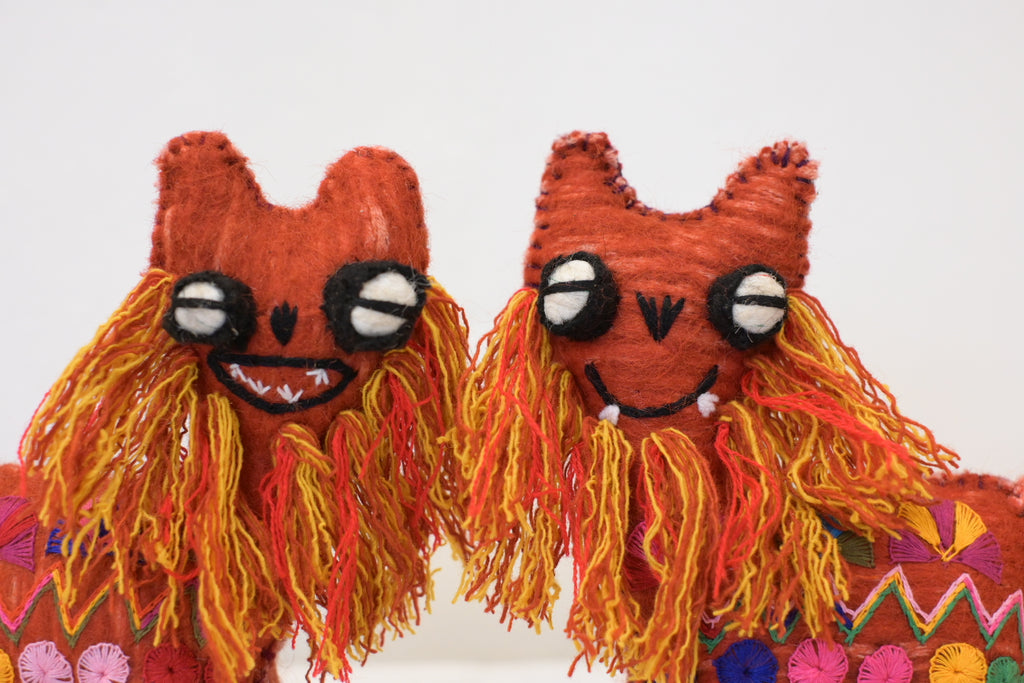 アニマリート シーサー / レッド　(San Juan Chamula , Mexico)