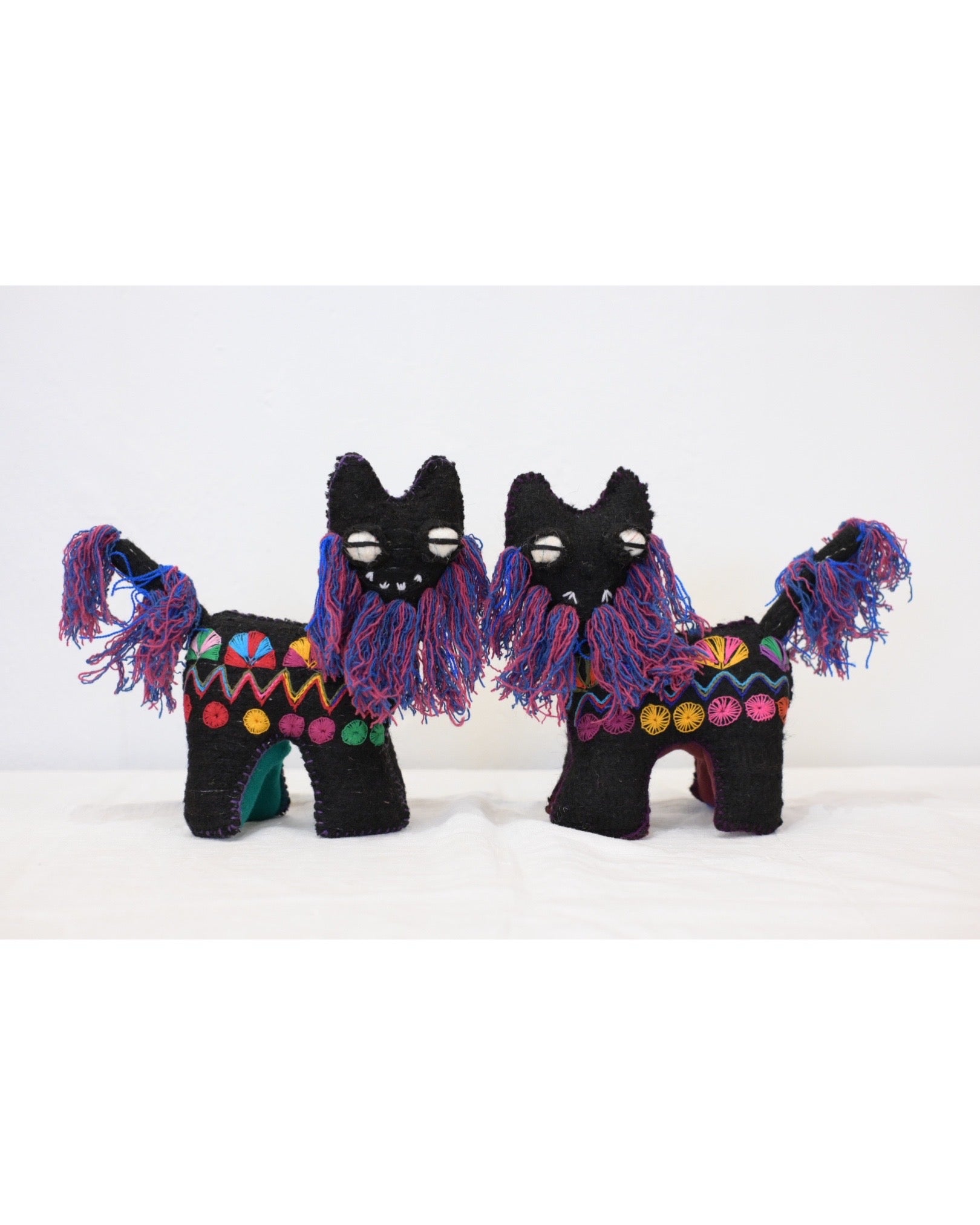 アニマリート シーサー / ブラック　(San Juan Chamula , Mexico)