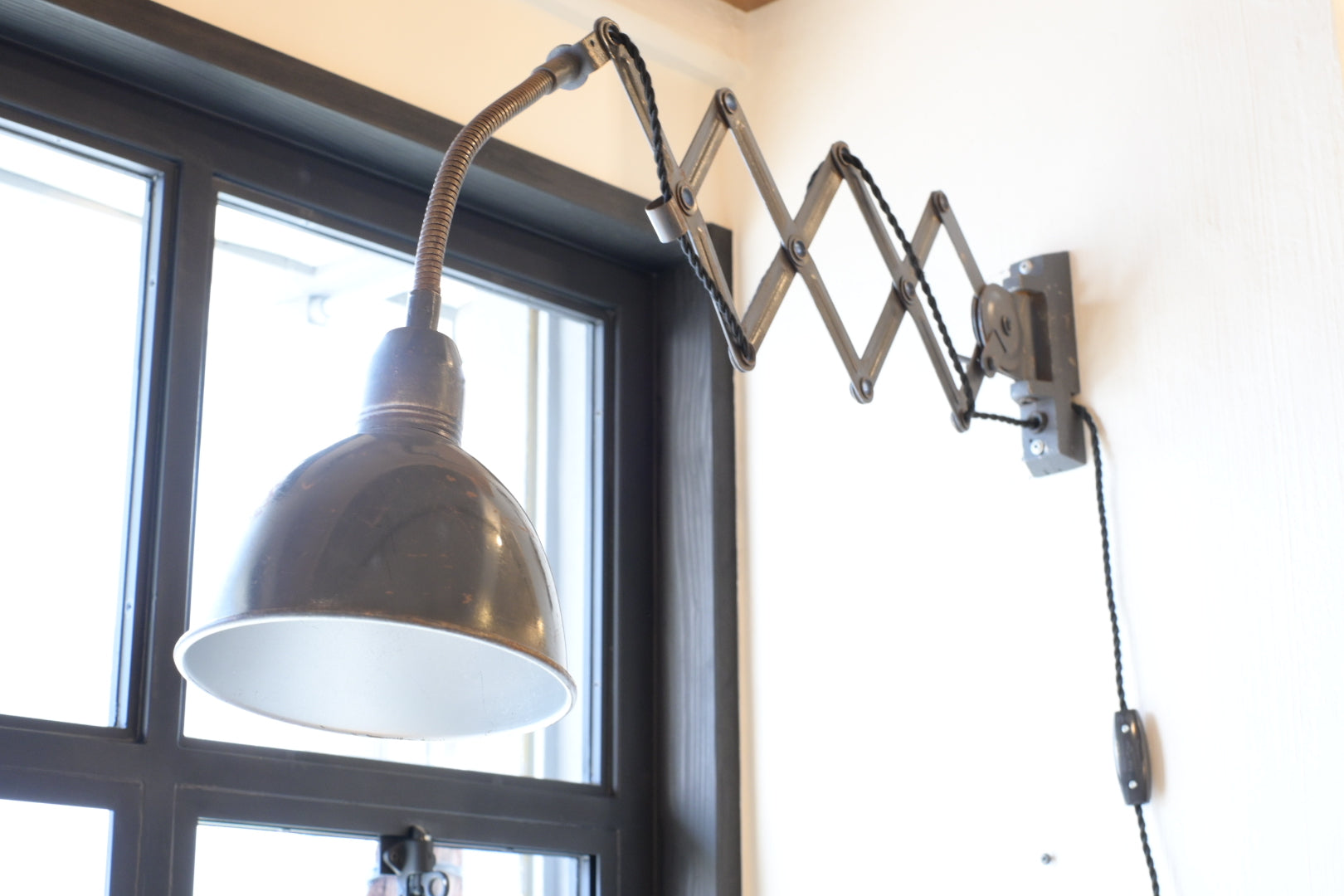 Industrial Scissor Lamp