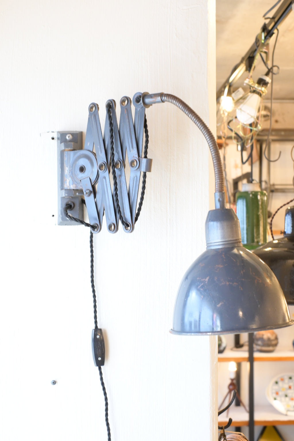 Industrial Scissor Lamp