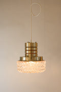 Glass Pendant Lamp "Granhaga Metallindustri"