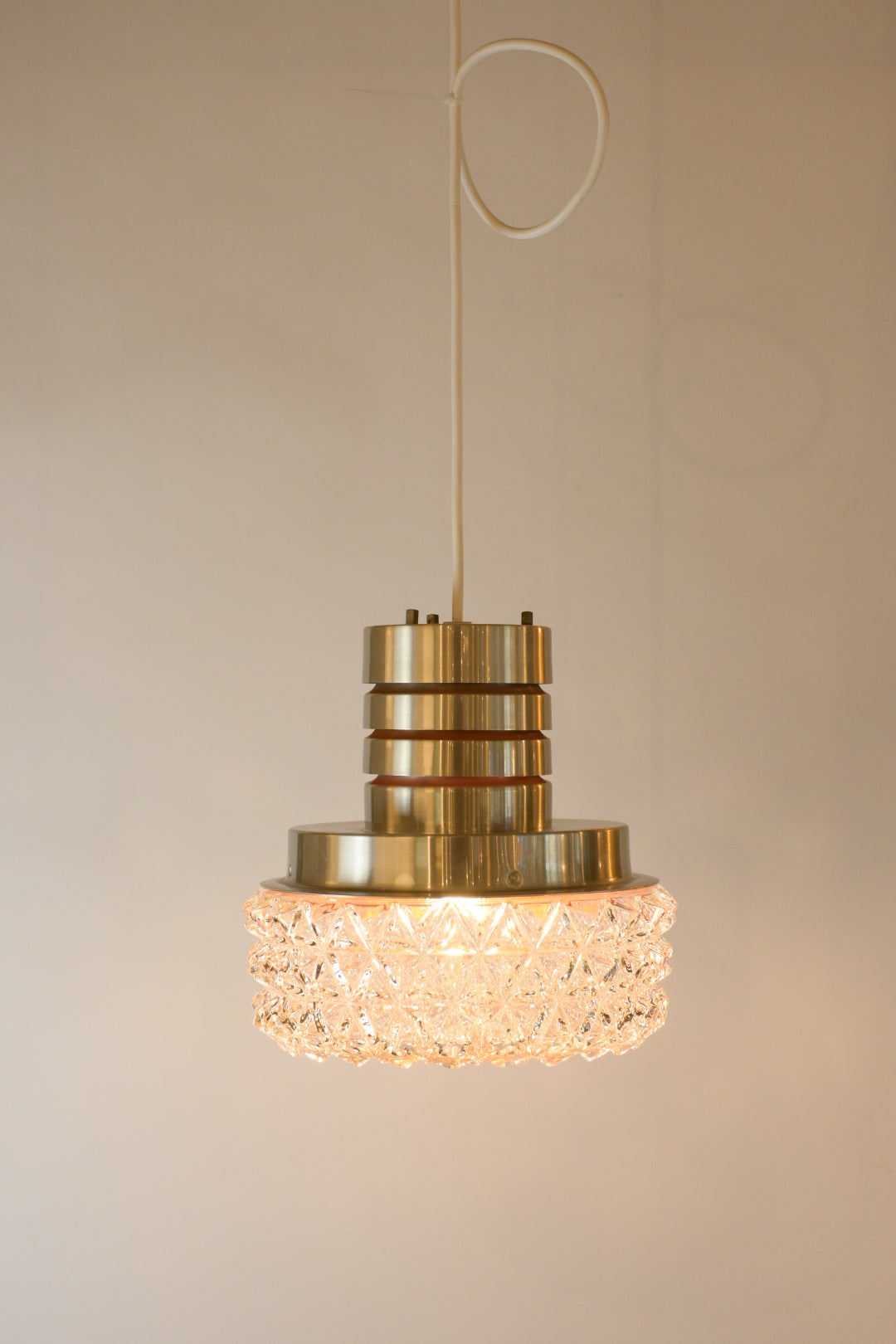 Glass Pendant Lamp "Granhaga Metallindustri"