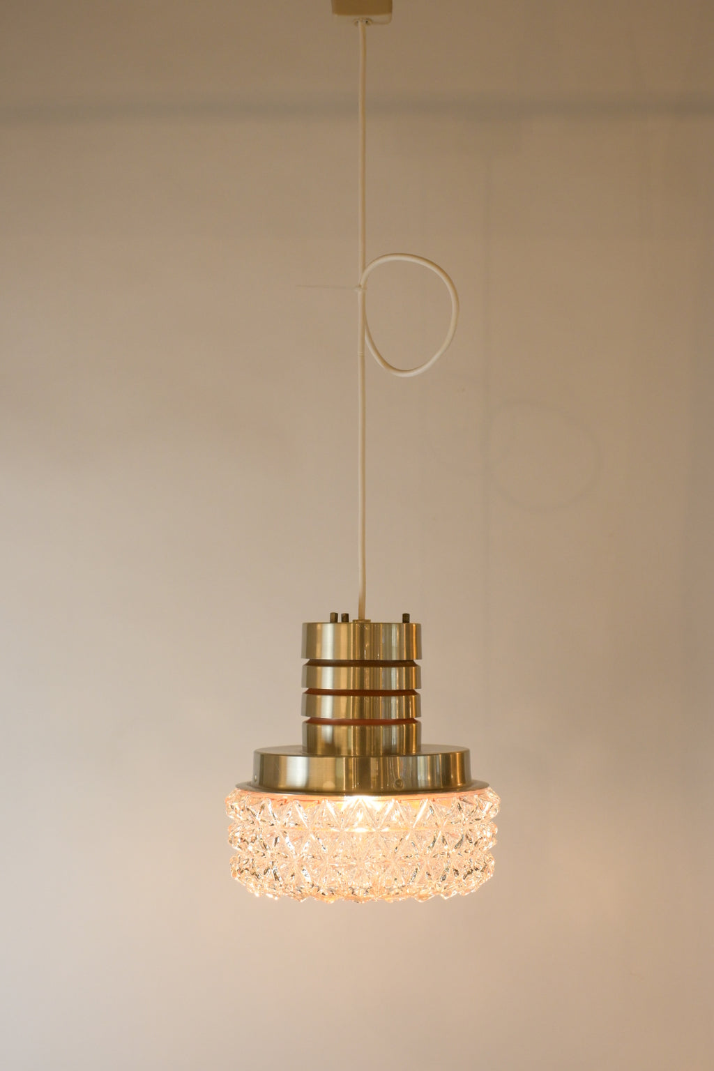 Glass Pendant Lamp "Granhaga Metallindustri"