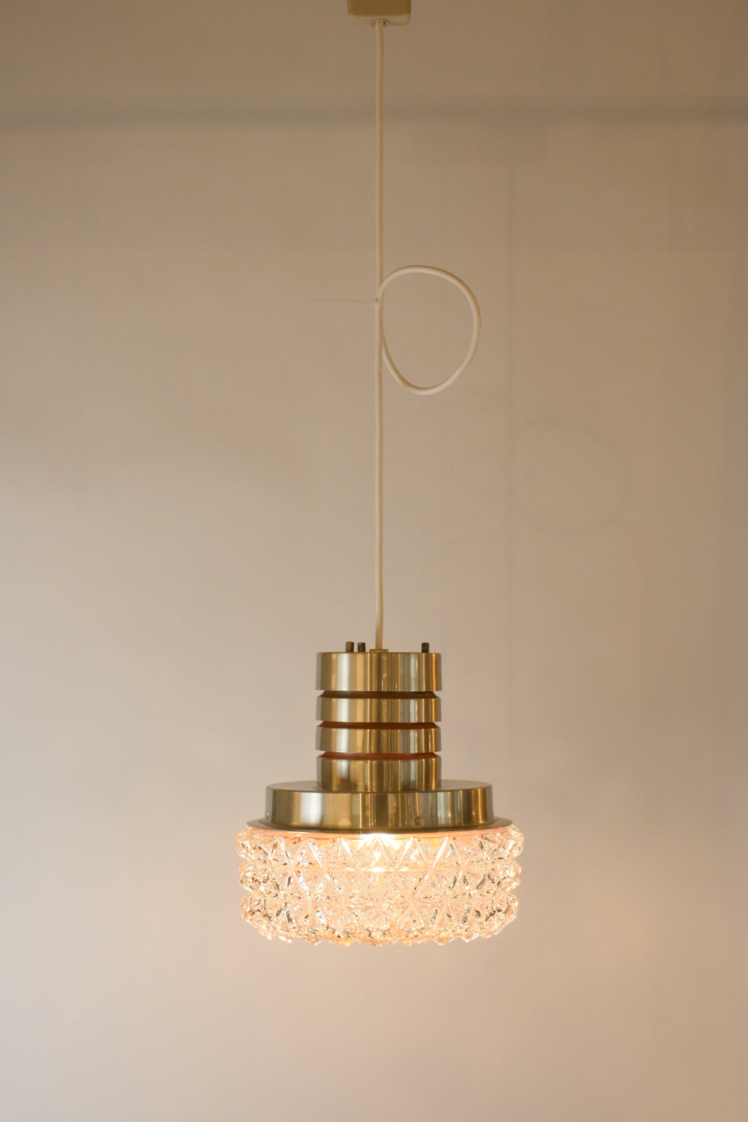 Glass Pendant Lamp "Granhaga Metallindustri"