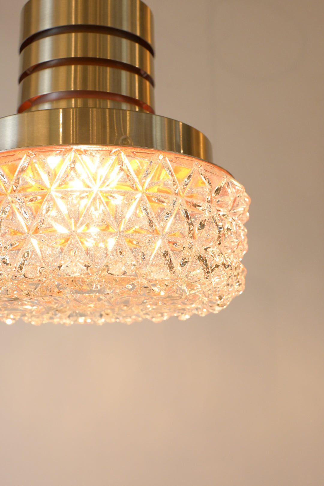 Glass Pendant Lamp "Granhaga Metallindustri"