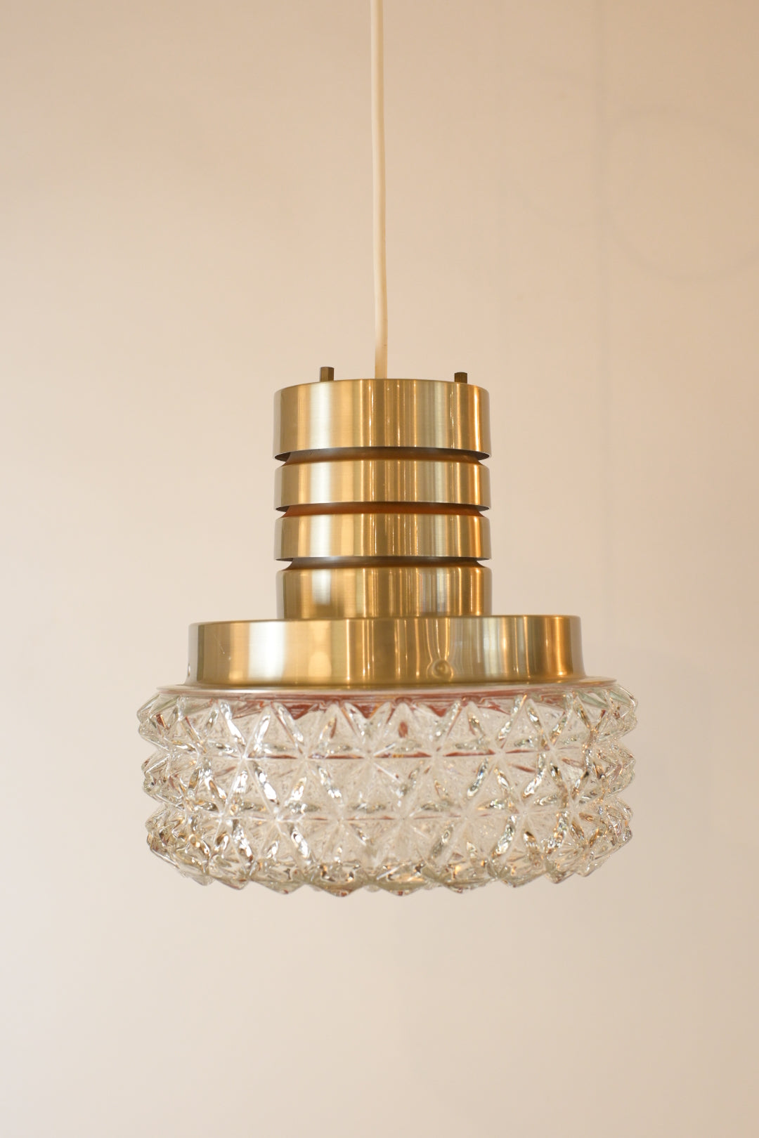 Glass Pendant Lamp "Granhaga Metallindustri"