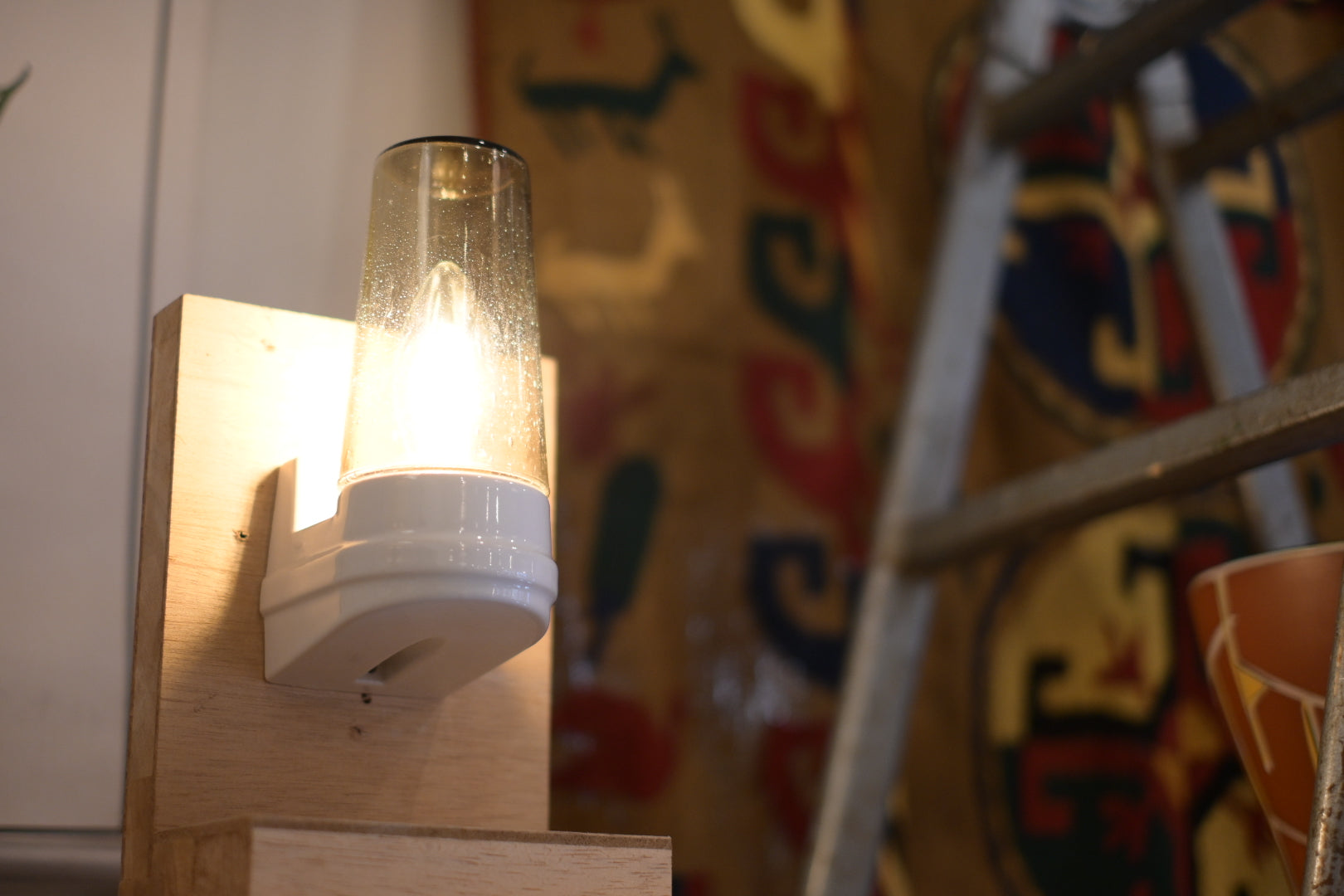 Wall Lamp "Ifö Electric 6080 (Smoke Glass)"