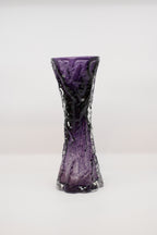 Glass Flower Vase  "INGRID GLASHÜTTE"  by Kurt Wokan