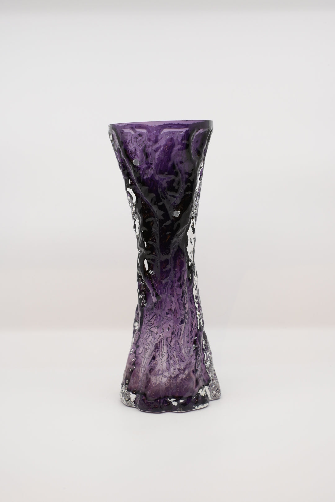 Glass Flower Vase  "INGRID GLASHÜTTE"  by Kurt Wokan