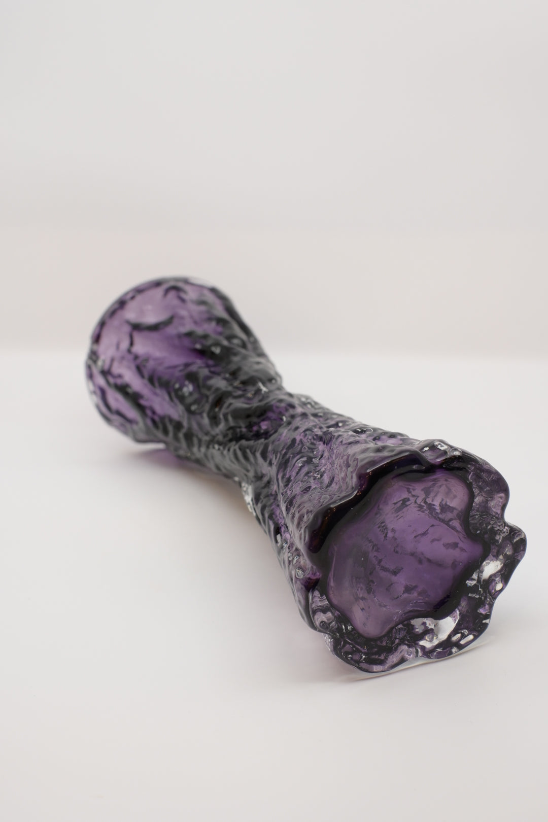 Glass Flower Vase  "INGRID GLASHÜTTE"  by Kurt Wokan