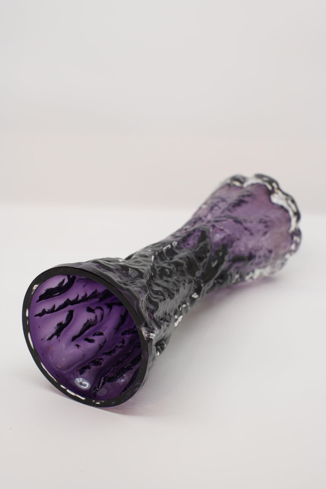 Glass Flower Vase  "INGRID GLASHÜTTE"  by Kurt Wokan