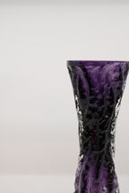 Glass Flower Vase  "INGRID GLASHÜTTE"  by Kurt Wokan