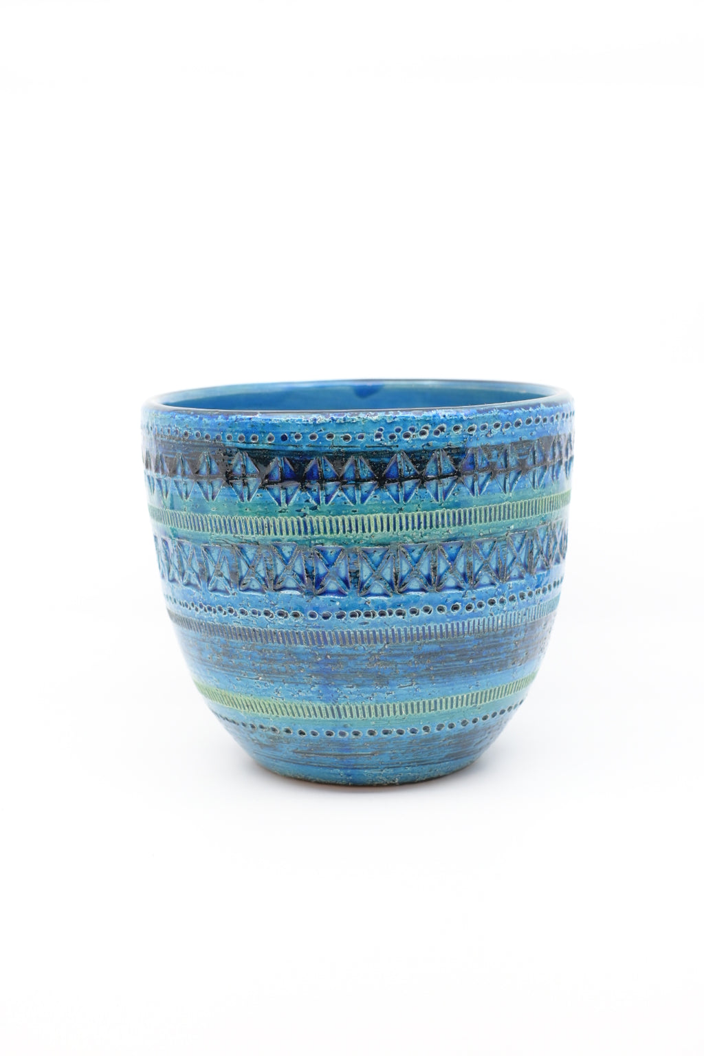 Ceramic Planter  " Bitossi - Rimini Blu 701/17 "