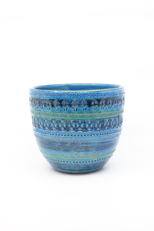 Ceramic Planter  " Bitossi - Rimini Blu 701/17 "