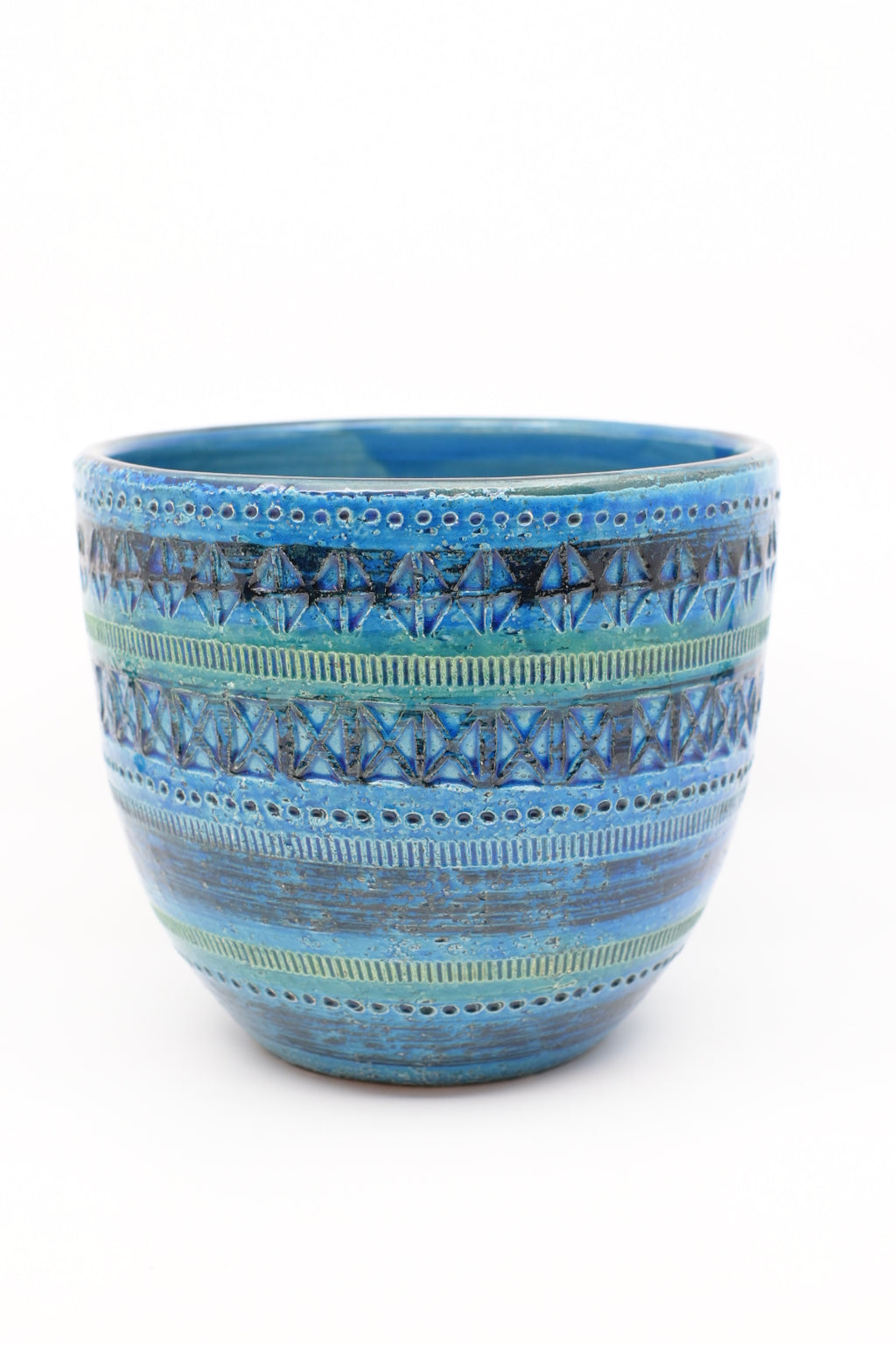 Ceramic Planter  " Bitossi - Rimini Blu 701/17 "