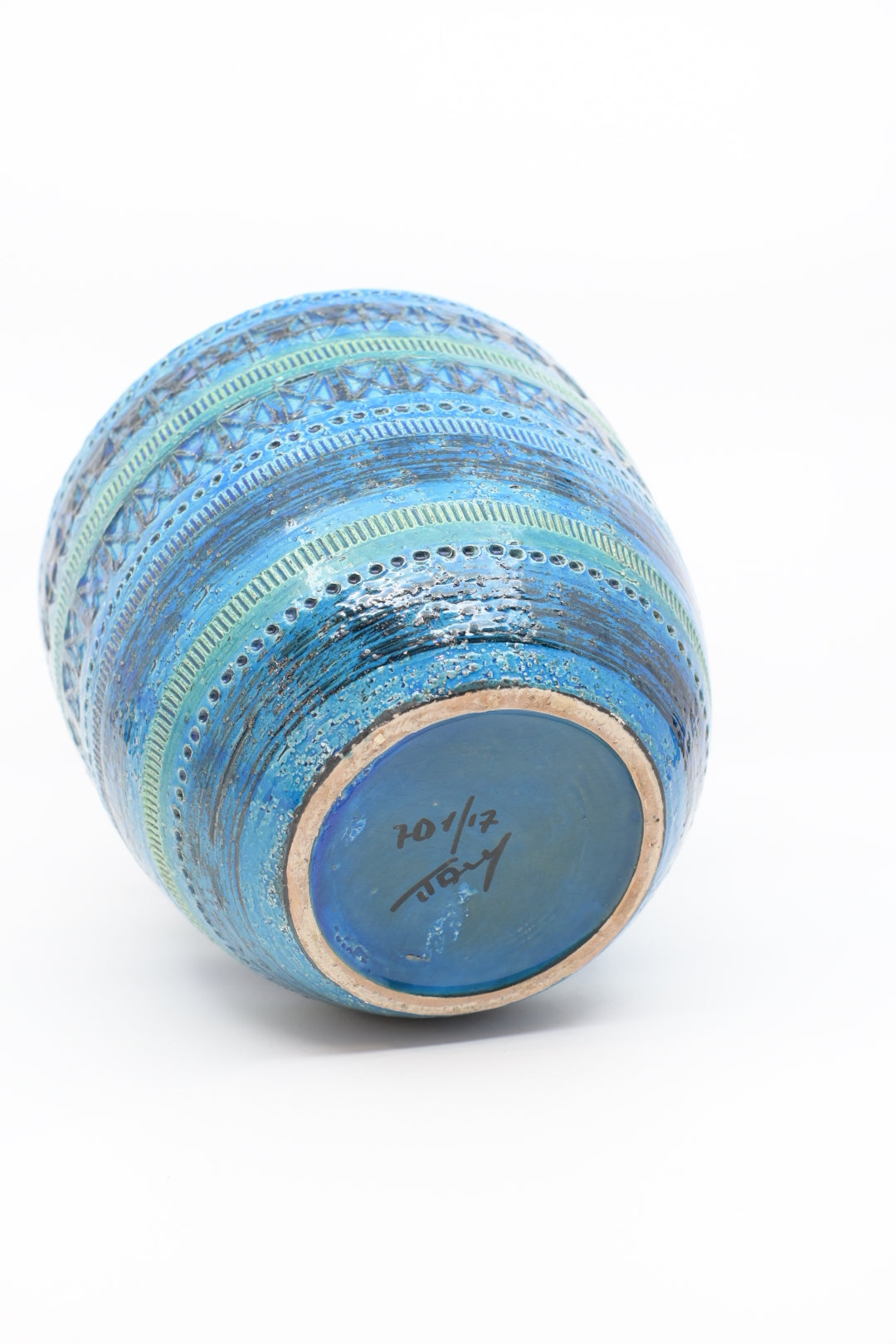 Ceramic Planter  " Bitossi - Rimini Blu 701/17 "