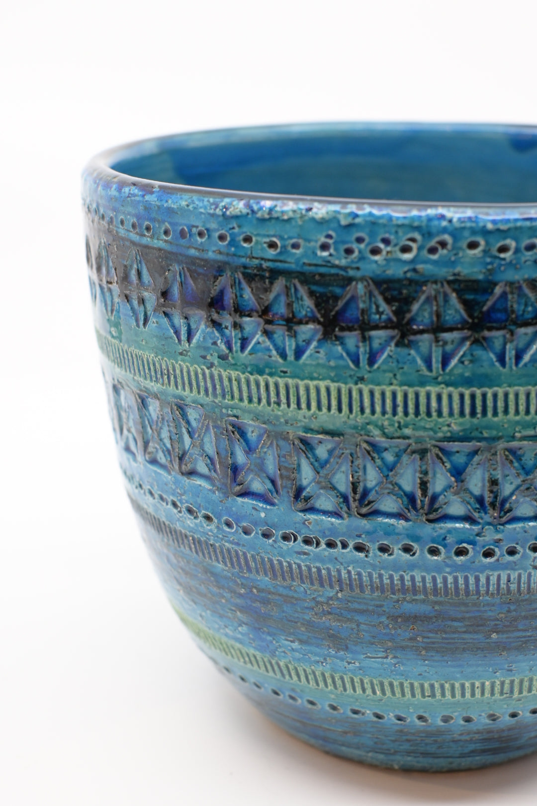 Ceramic Planter  " Bitossi - Rimini Blu 701/17 "