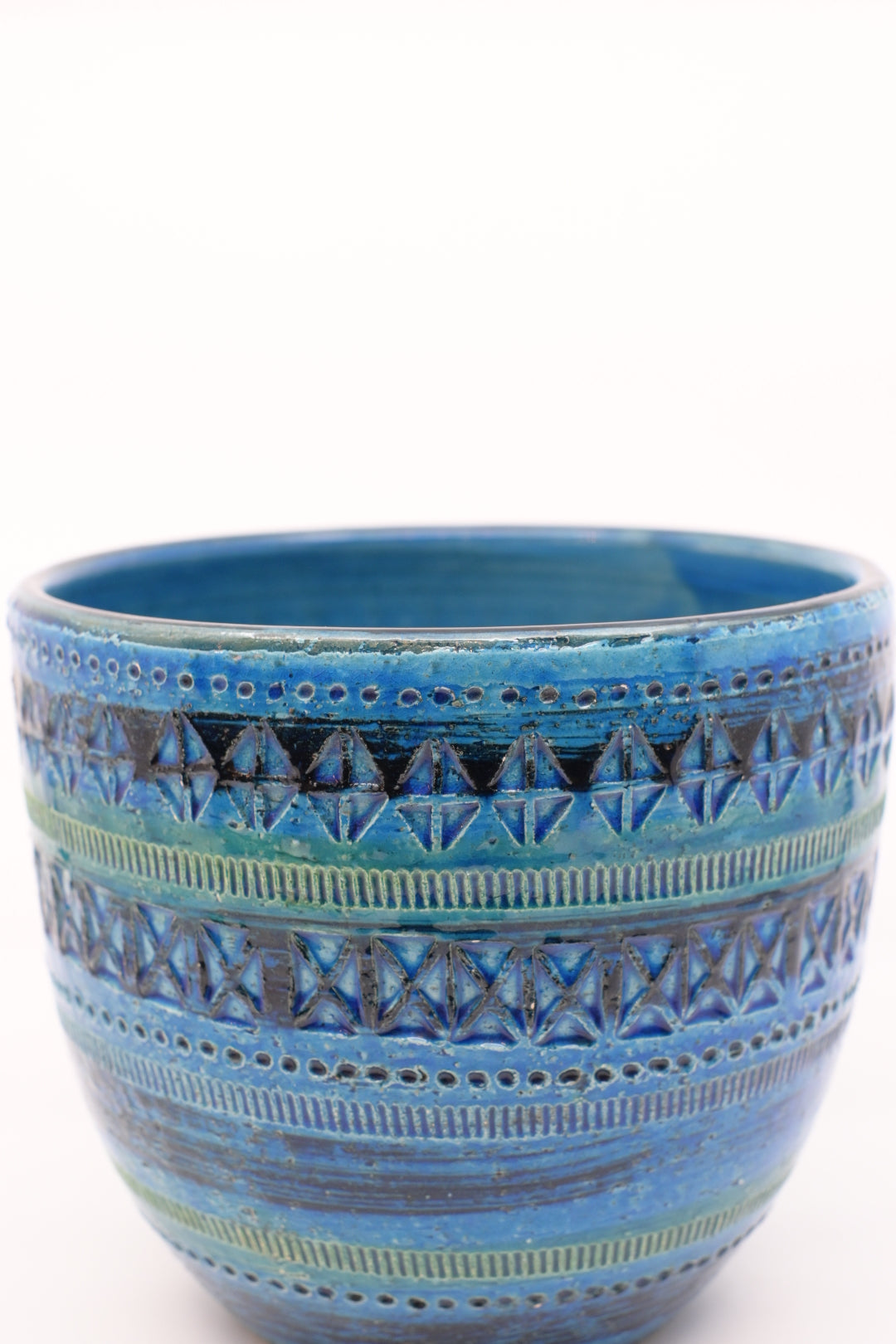 Ceramic Planter  " Bitossi - Rimini Blu 701/17 "