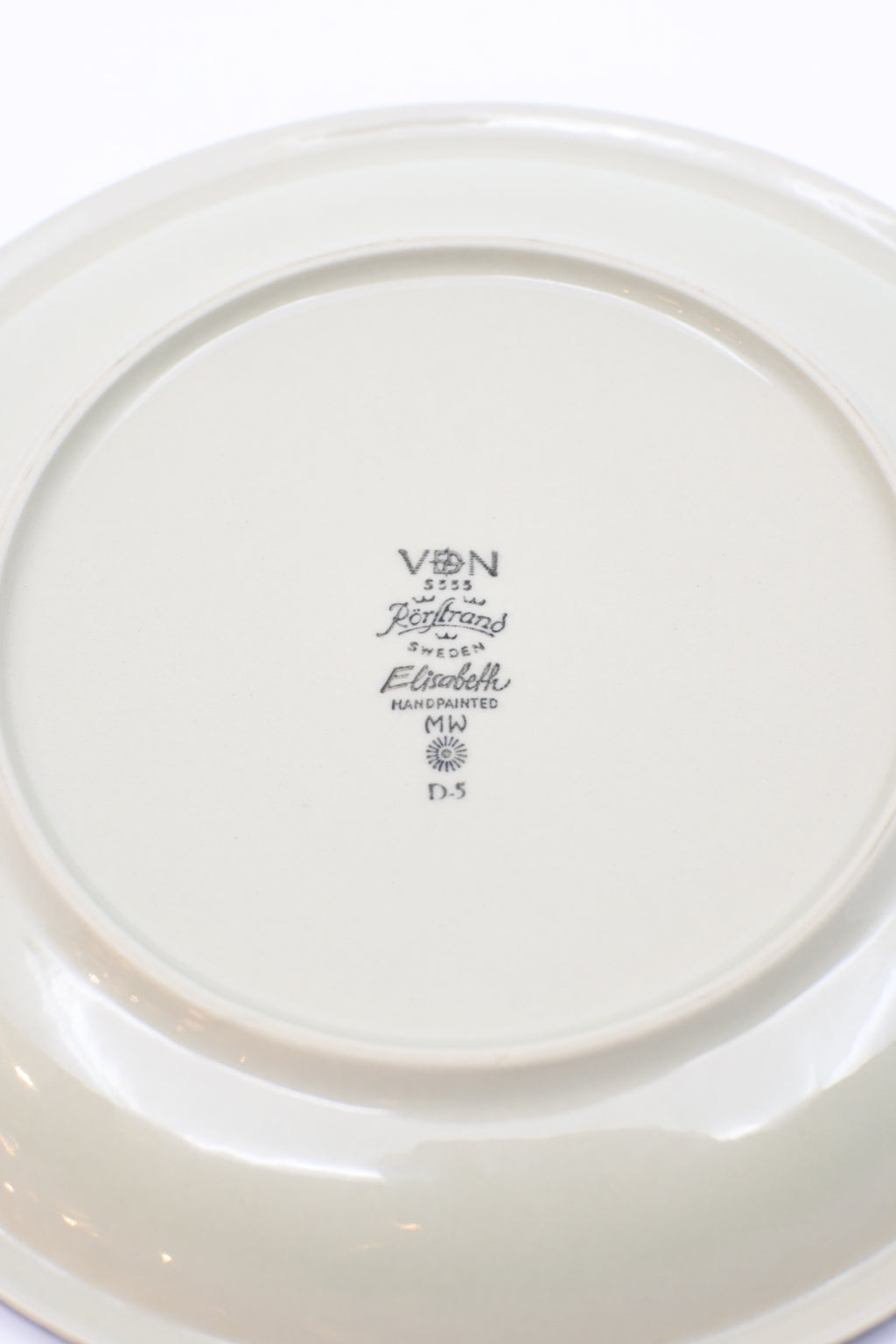 Plate  " Rörstrand - Elisabeth "