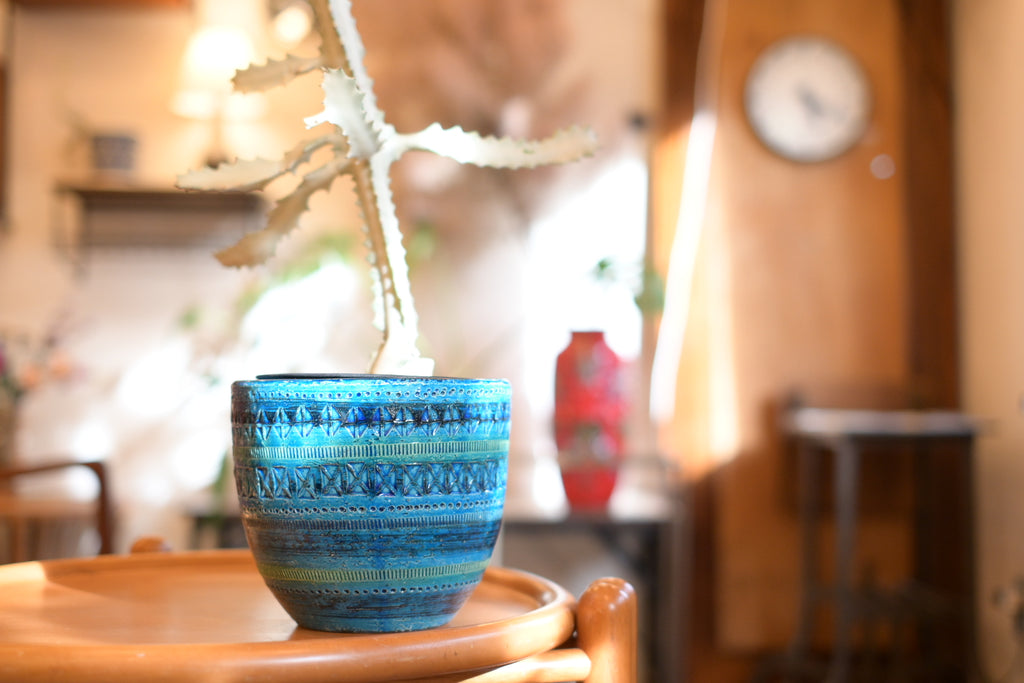 Ceramic Planter  " Bitossi - Rimini Blu 701/17 "