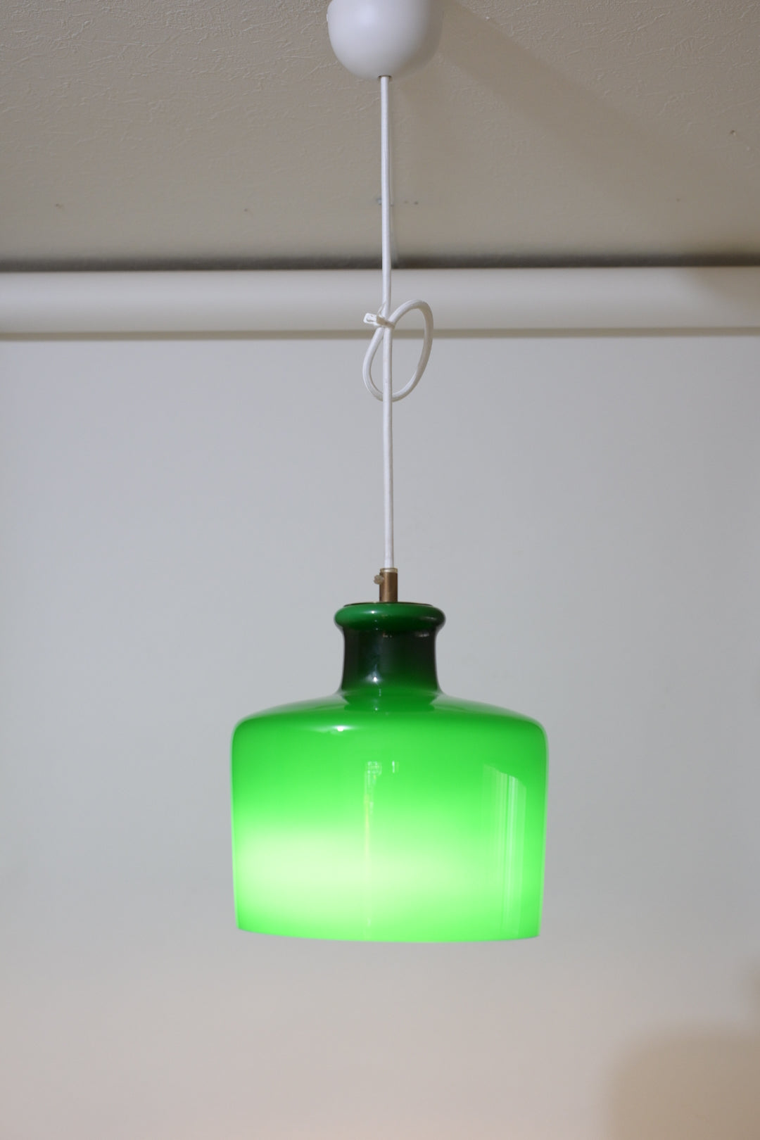 Opaline Glass Pendant Lamp  "Fog & Mørup"