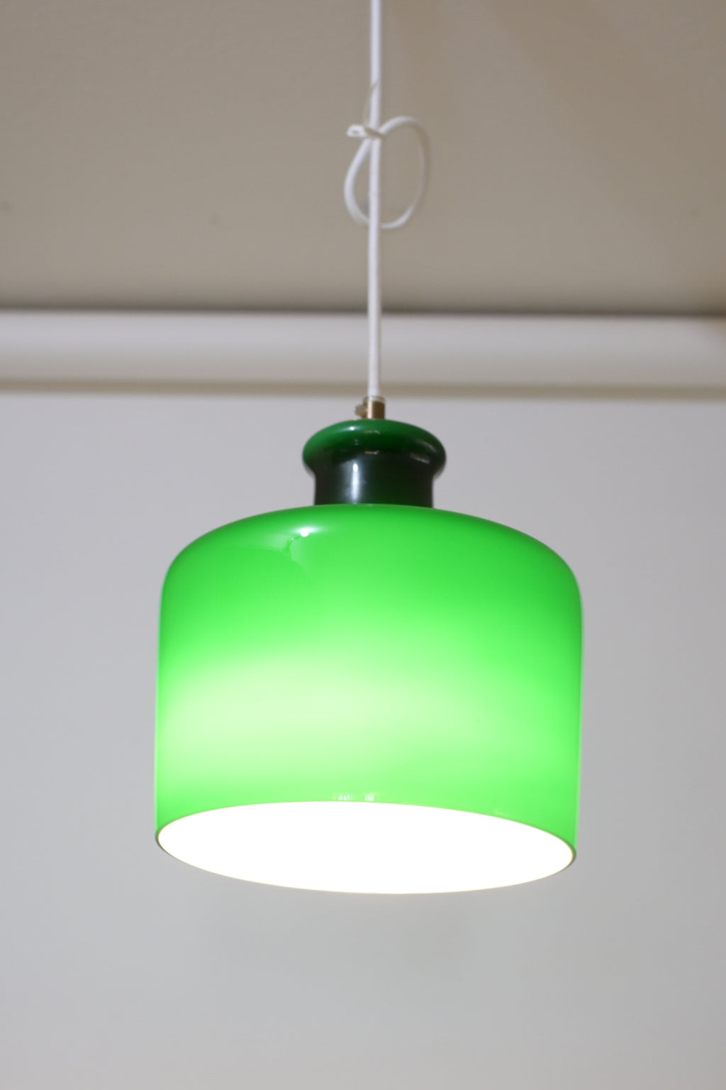 Opaline Glass Pendant Lamp  "Fog & Mørup"