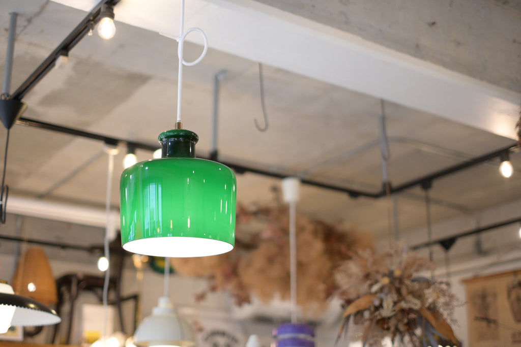 Opaline Glass Pendant Lamp  "Fog & Mørup"