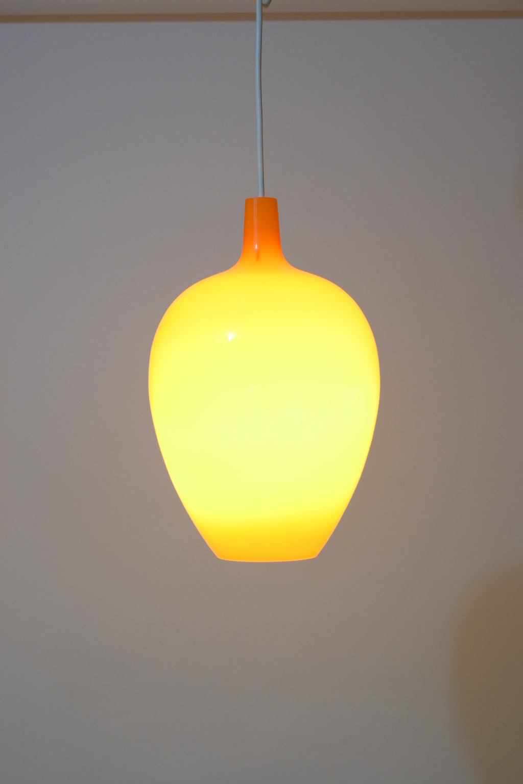 Opaline Glass Pendant Lamp "Fog & Mørup- Pompei" Jo Hammerborg