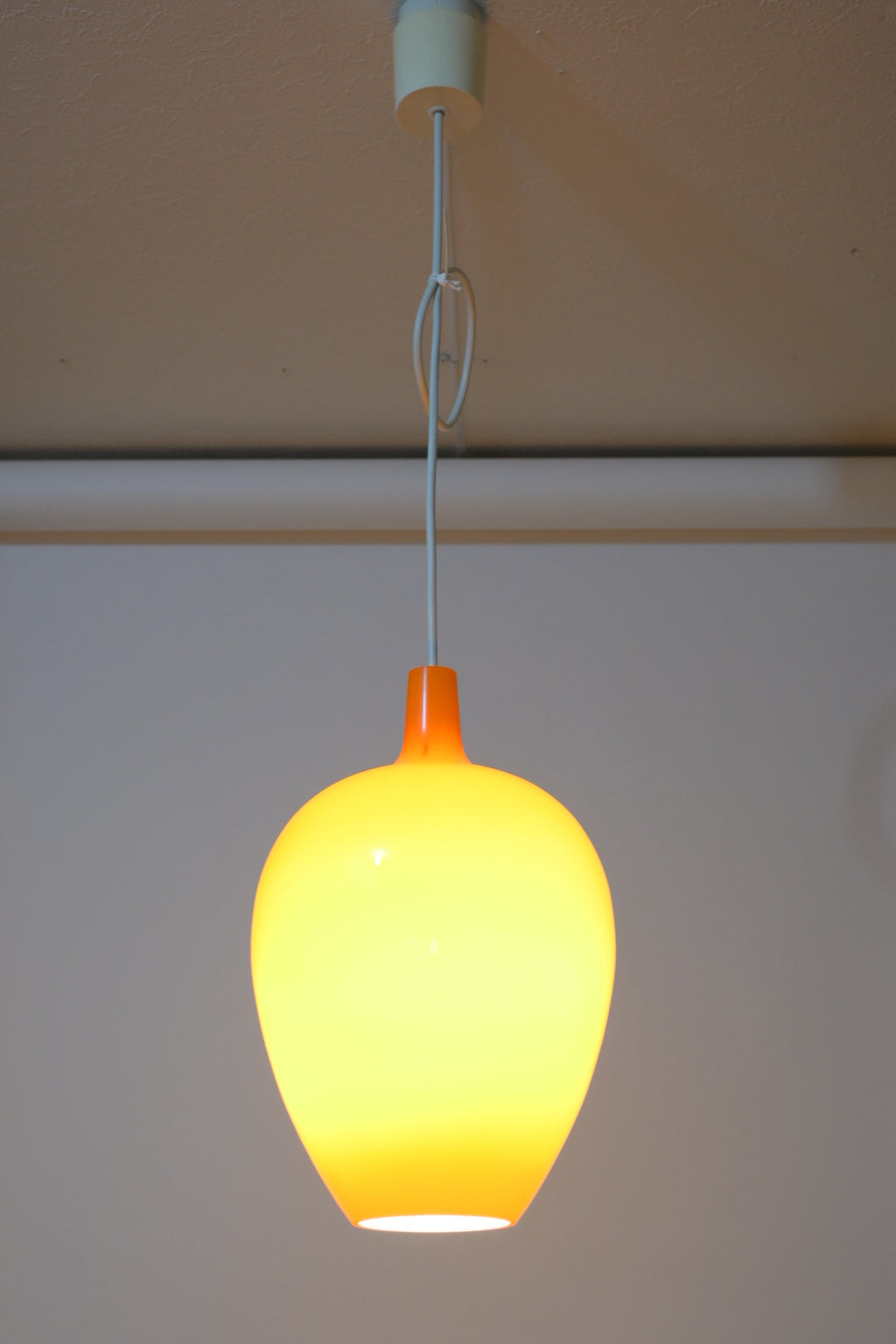 Opaline Glass Pendant Lamp "Fog & Mørup- Pompei" Jo Hammerborg