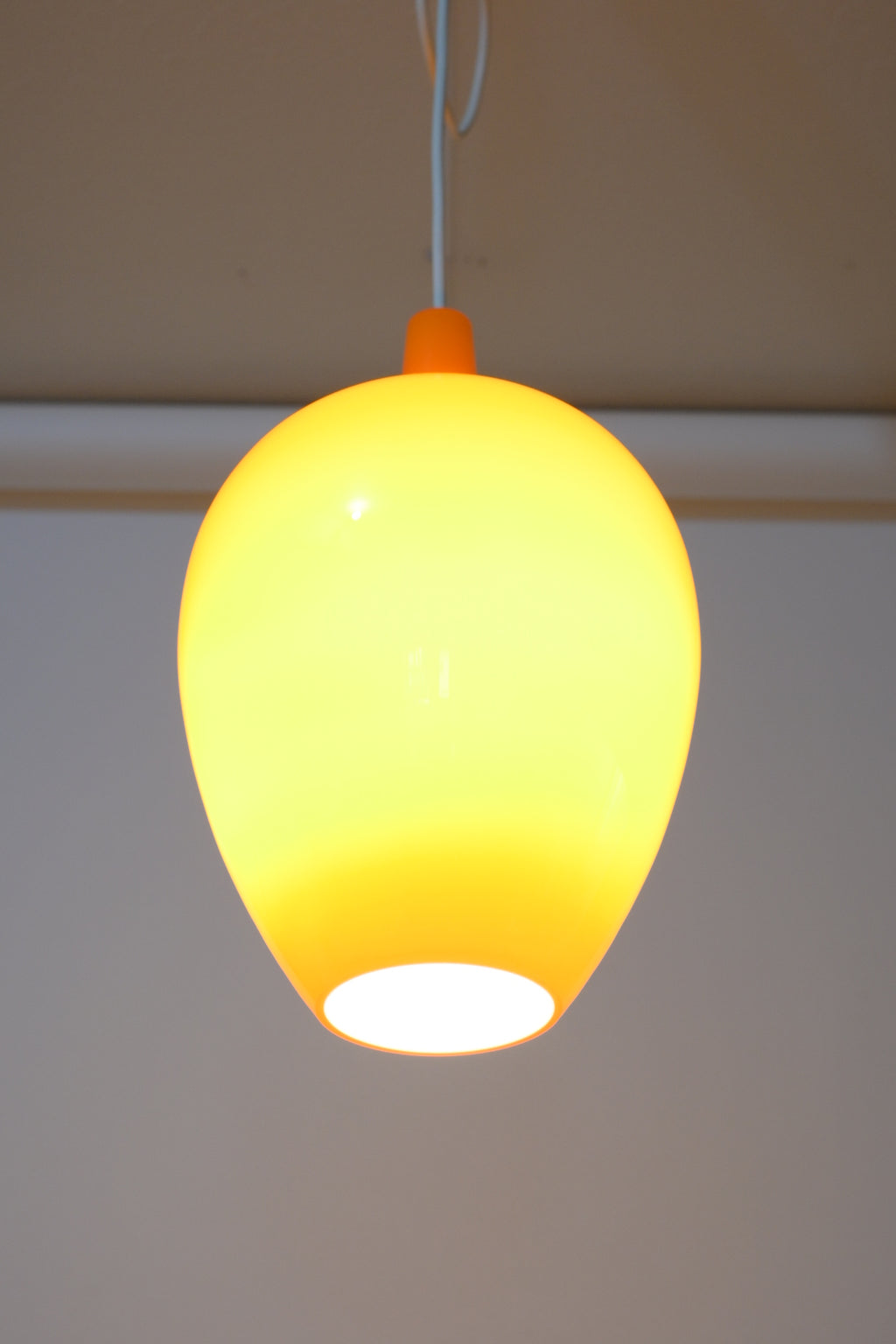 Opaline Glass Pendant Lamp "Fog & Mørup- Pompei" Jo Hammerborg