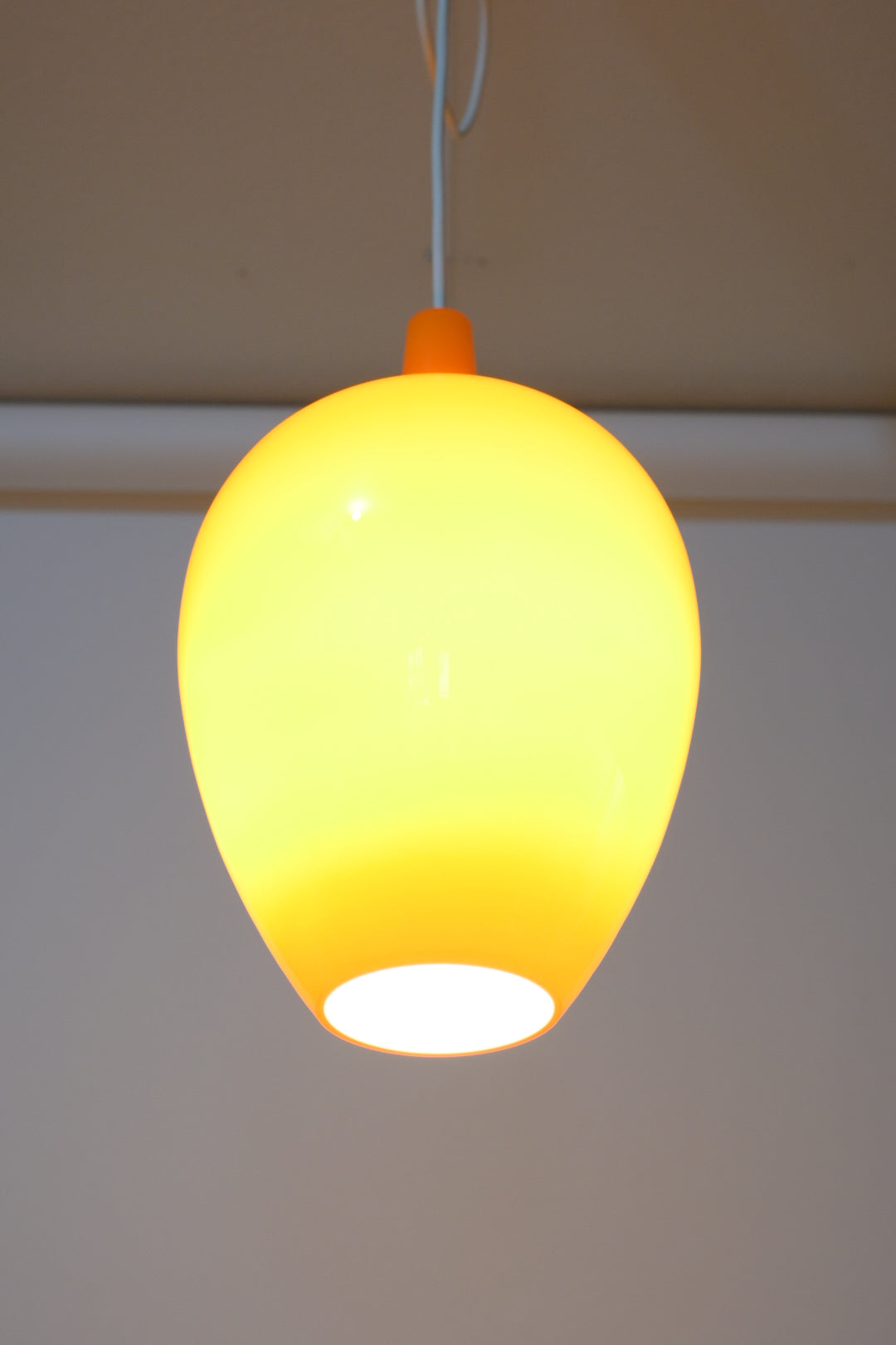 Opaline Glass Pendant Lamp "Fog & Mørup- Pompei" Jo Hammerborg