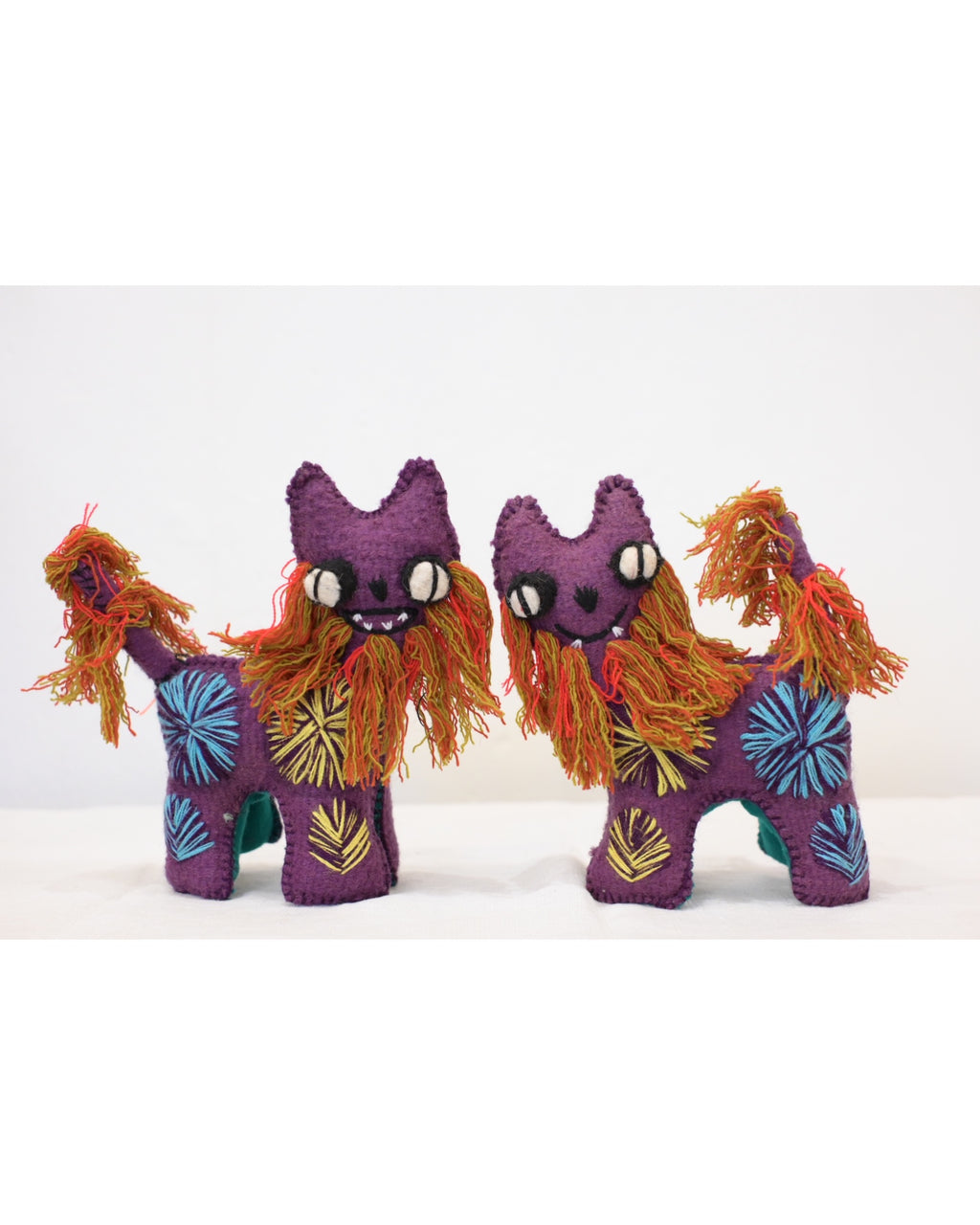 アニマリート シーサー / パープル　(San Juan Chamula , Mexico)