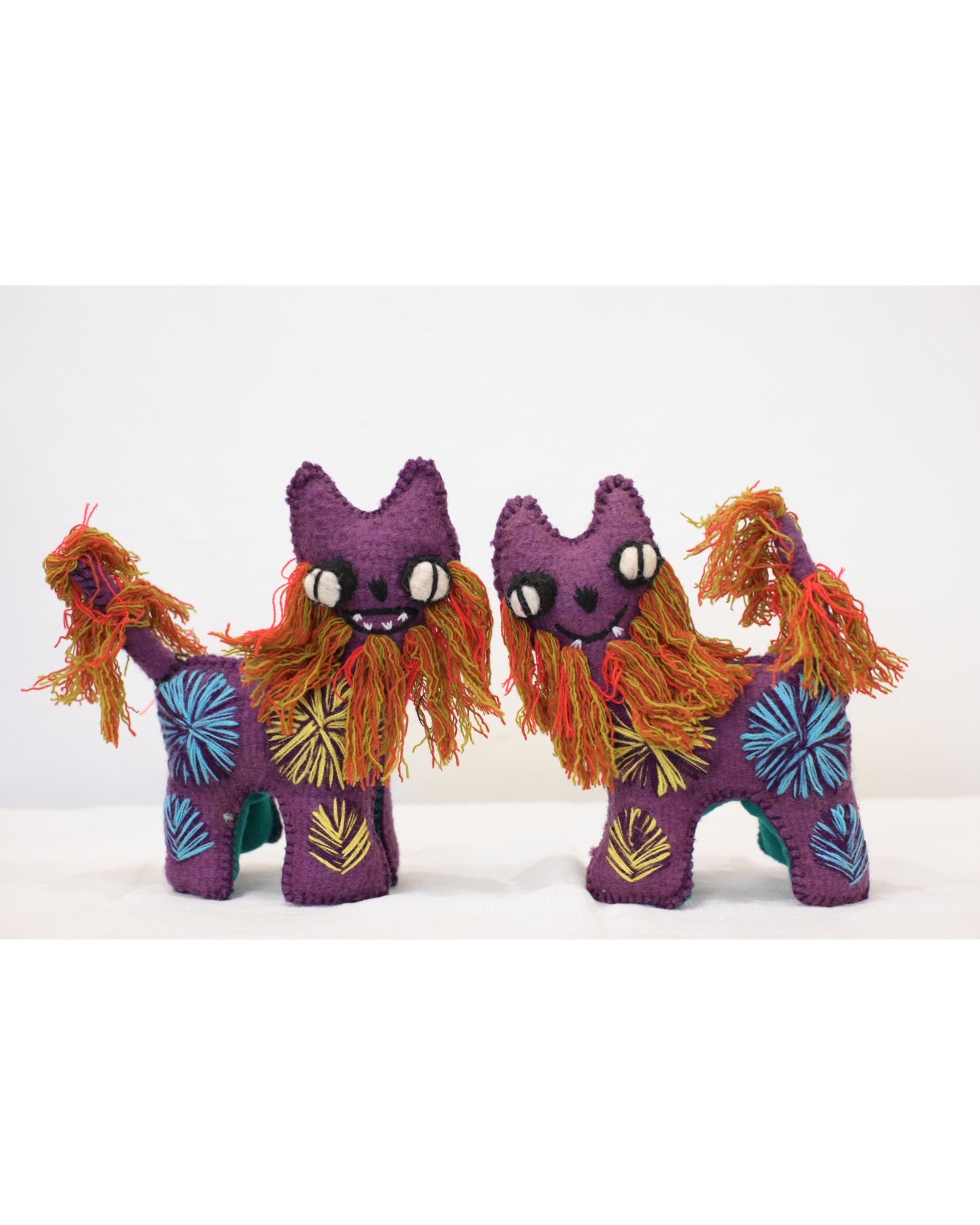 アニマリート シーサー / パープル　(San Juan Chamula , Mexico)