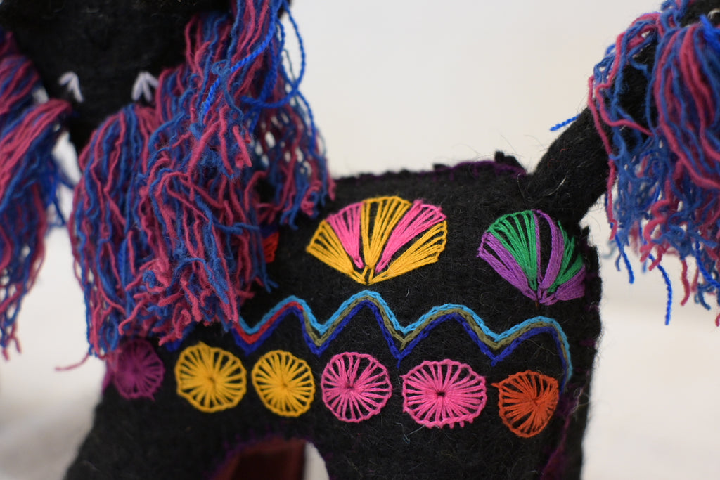 アニマリート シーサー / ブラック　(San Juan Chamula , Mexico)