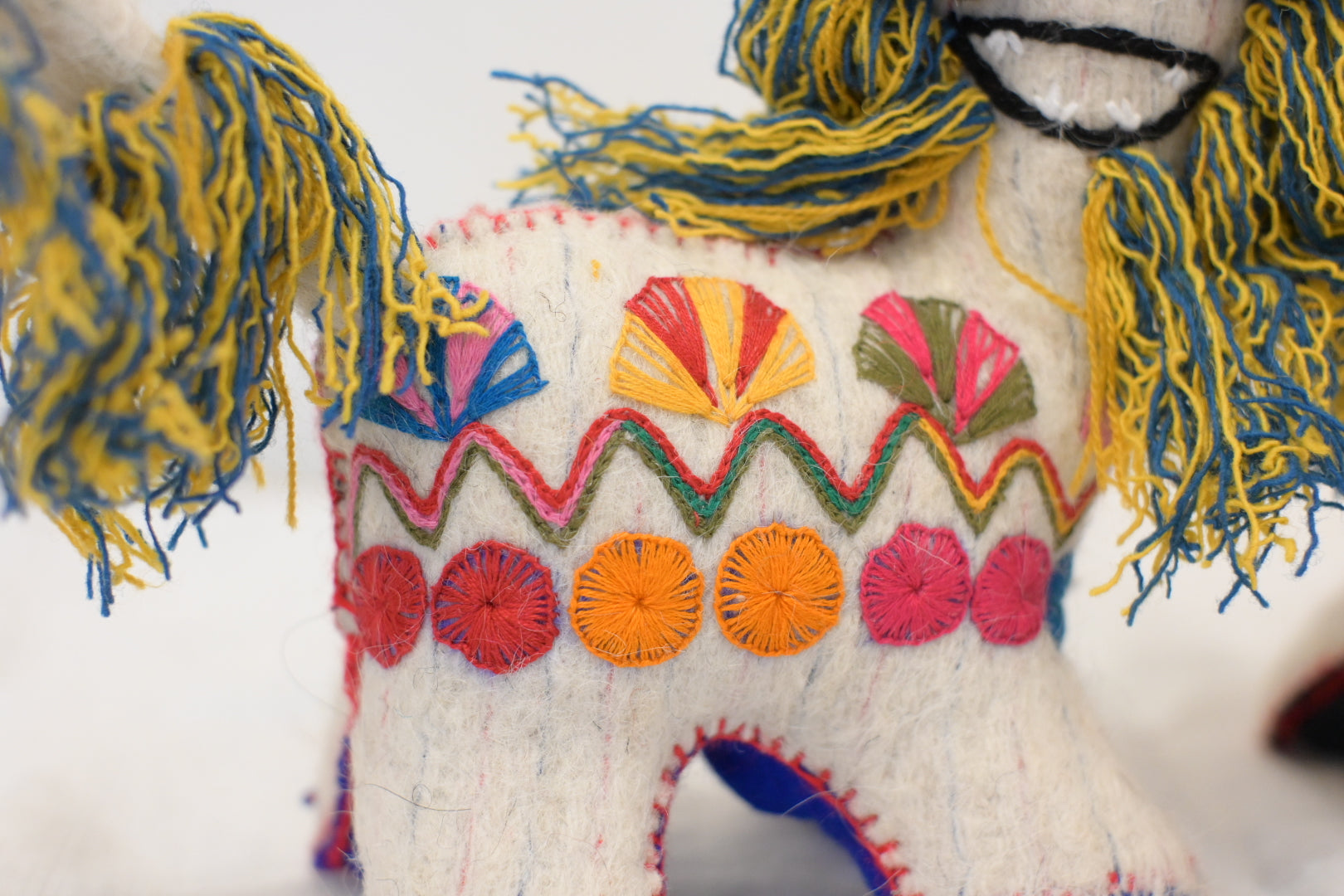 アニマリート シーサー / ホワイト　(San Juan Chamula , Mexico)